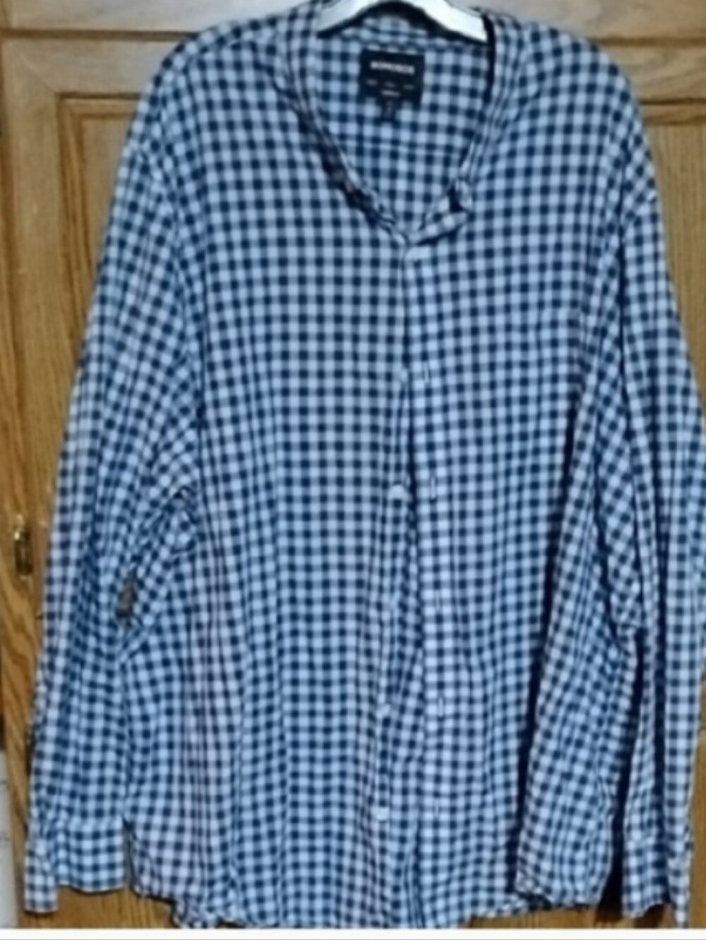 Bonobos Navy and White Gingham Button-Up Shirt